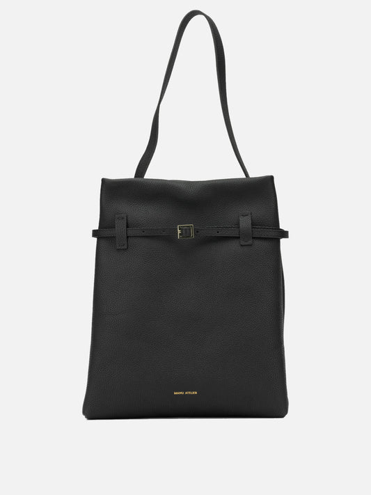 Medium bags 100% calf leather - Lining: 100% polyester  Black - Manu Atelier Women | PLP | VIETTI Online Store 
