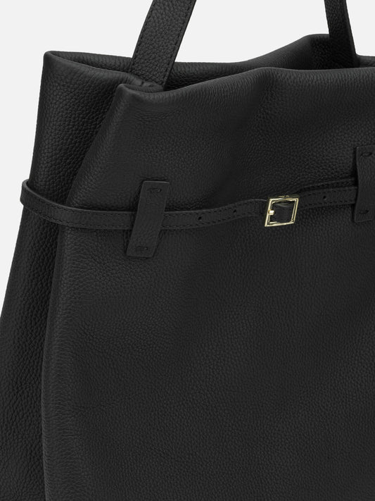 Manu Atelier "Tote du Jour" Medium Shoulder Bag Black

