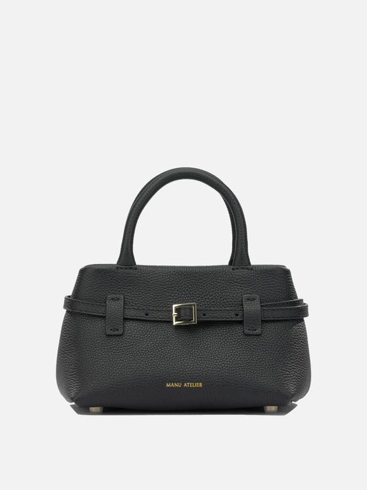 Small bags 100% calf leather - Lining: 100% polyester  Black - Manu Atelier Women | PLP | VIETTI Online Store 
