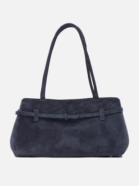 Manu Atelier "Le Cambon East West" Medium Shoulder Bag Blue

