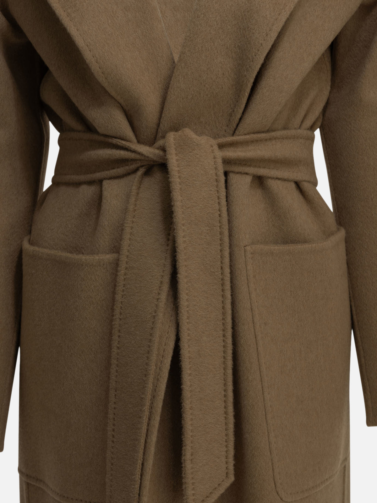 Max Mara "Ready Icon Coat" Long Coat Beige

