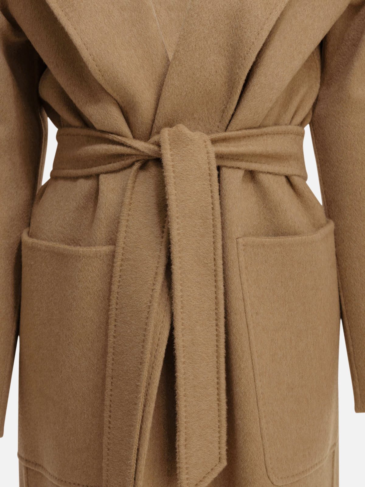 Max Mara "Ready Icon Coat" Long Coat Beige