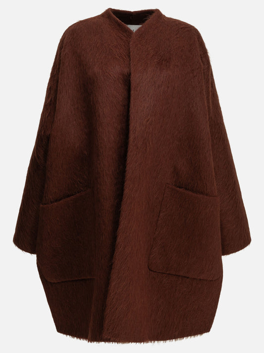 Max Mara Short coat made of alpaca and wool Red

