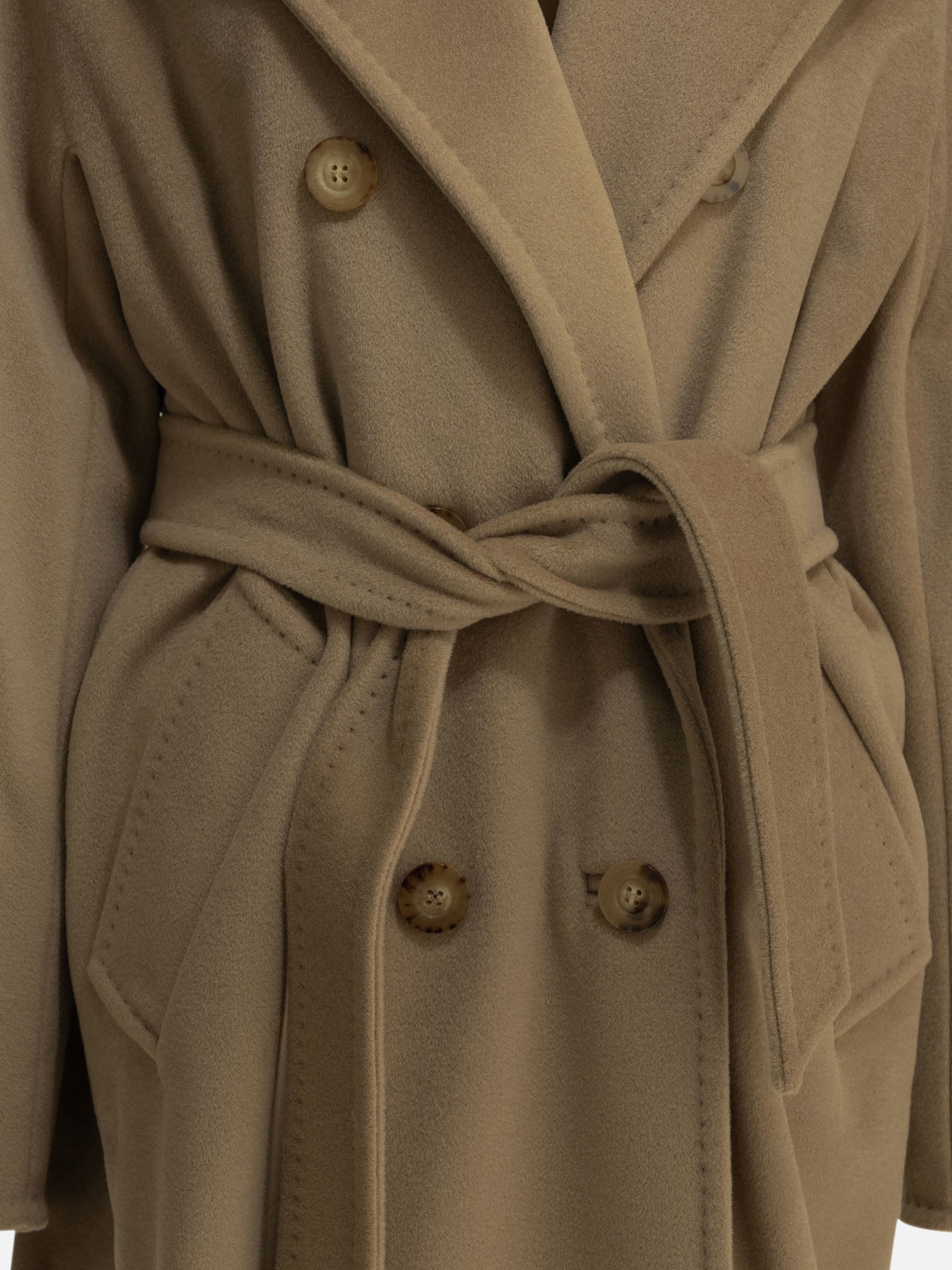 Long coats Solid colour  Beige - Max Mara Women | PDP | VIETTI Online Store | thumbnail_3