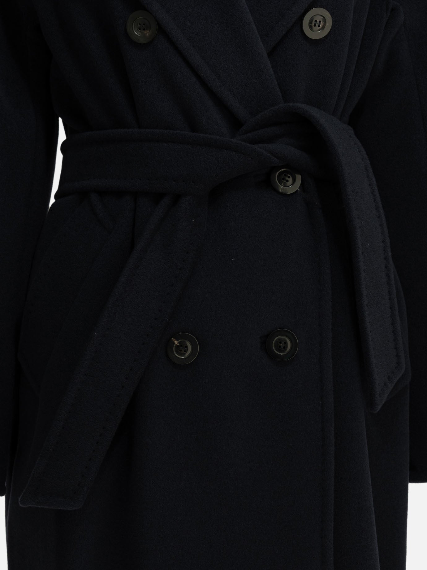 Long coats Solid colour  Blue - Max Mara Women | PDP | VIETTI Online Store | thumbnail_3