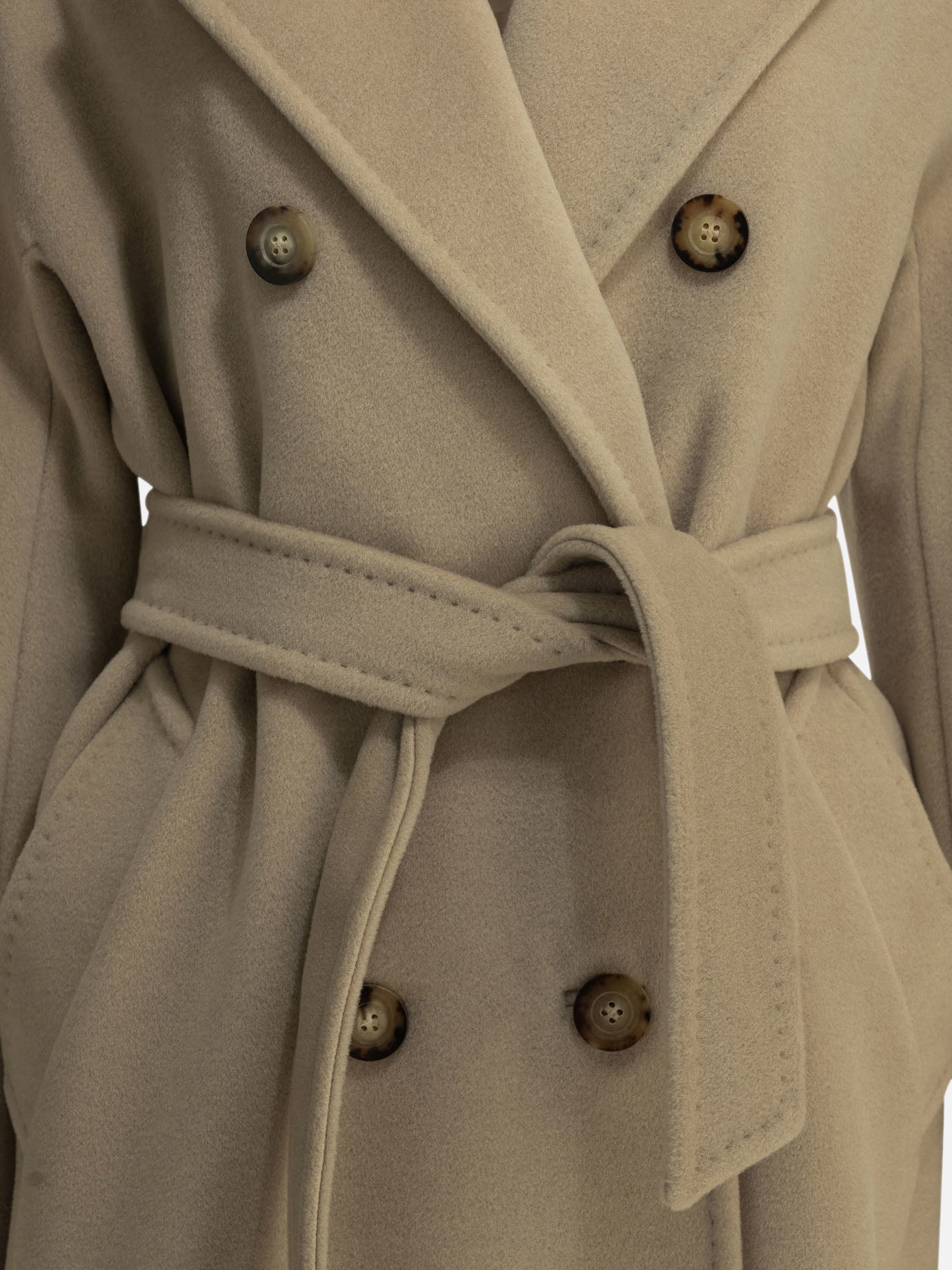 Long coats Solid colour  Beige - Max Mara Women | PDP | VIETTI Online Store | Zoom-Modal_3
