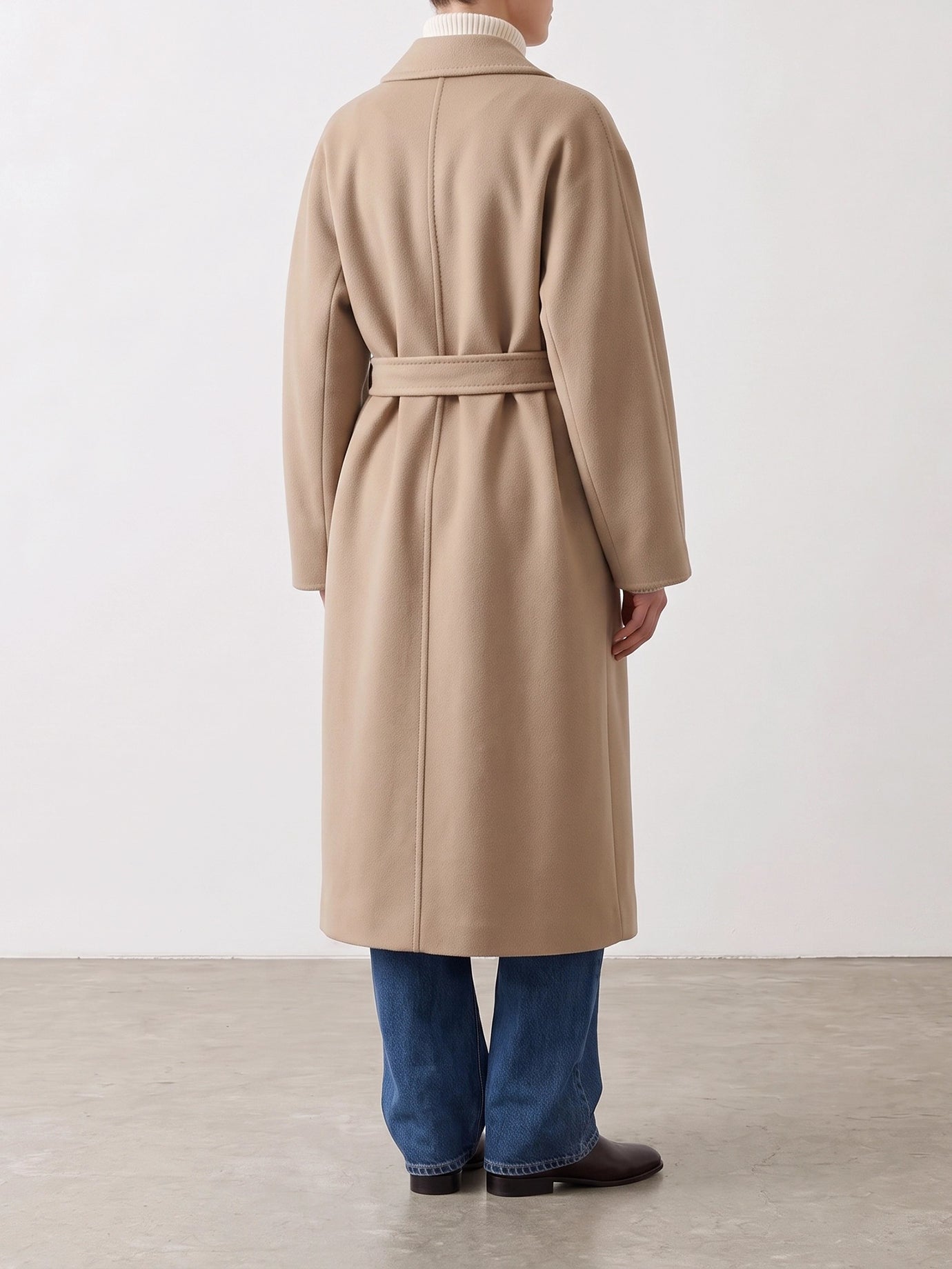 Long coats Solid colour  Beige - Max Mara Women | PDP | VIETTI Online Store | Zoom-Modal_3
