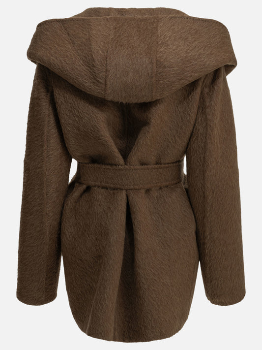Max Mara Short camel-colored coat Brown

