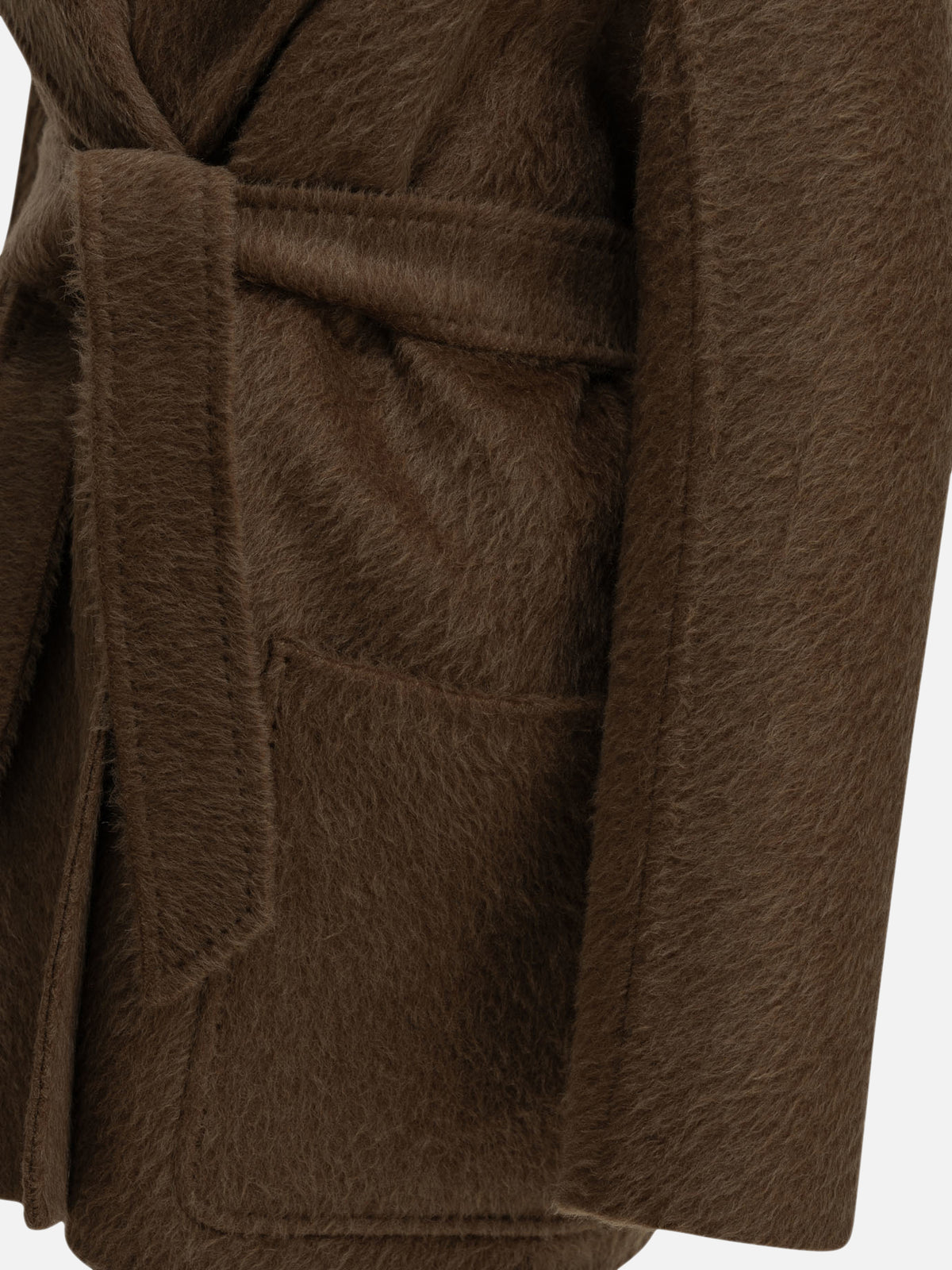 Max Mara Short camel-colored coat Brown
