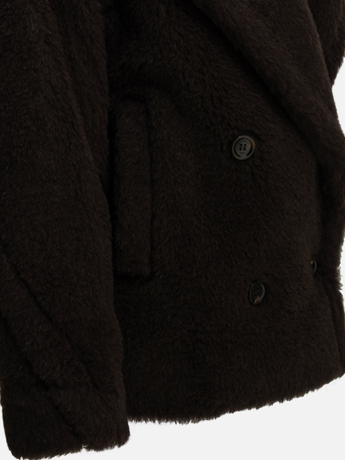 Max Mara Short alpaca coat Brown

