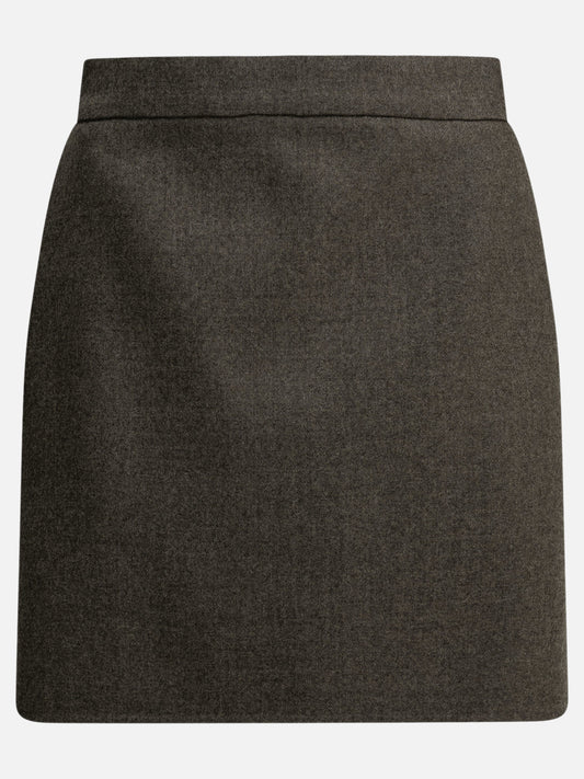 Max Mara Wool miniskirt Grey

