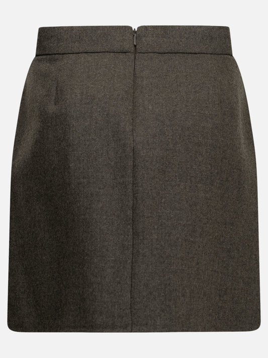 Max Mara Wool miniskirt Grey

