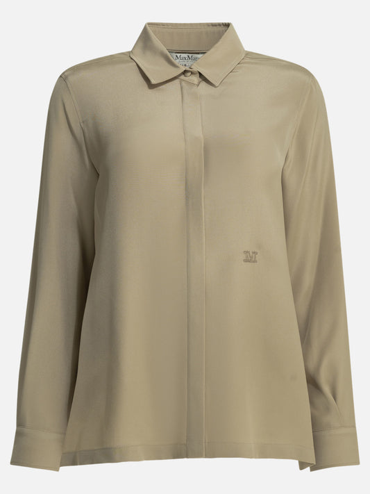 Casual shirts Solid colour  Beige - Max Mara Women | PDP | VIETTI Online Store 
