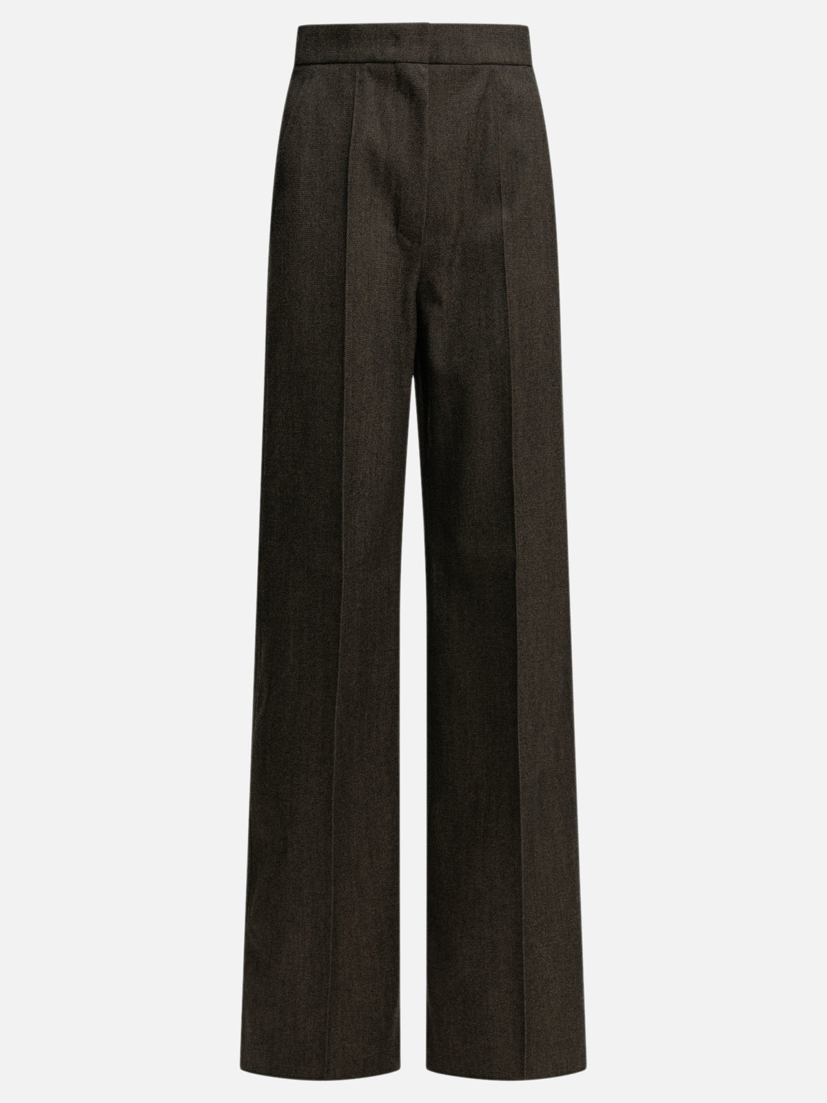 Max Mara Pantaloni sartoriali in lana Marrone - VIETTI