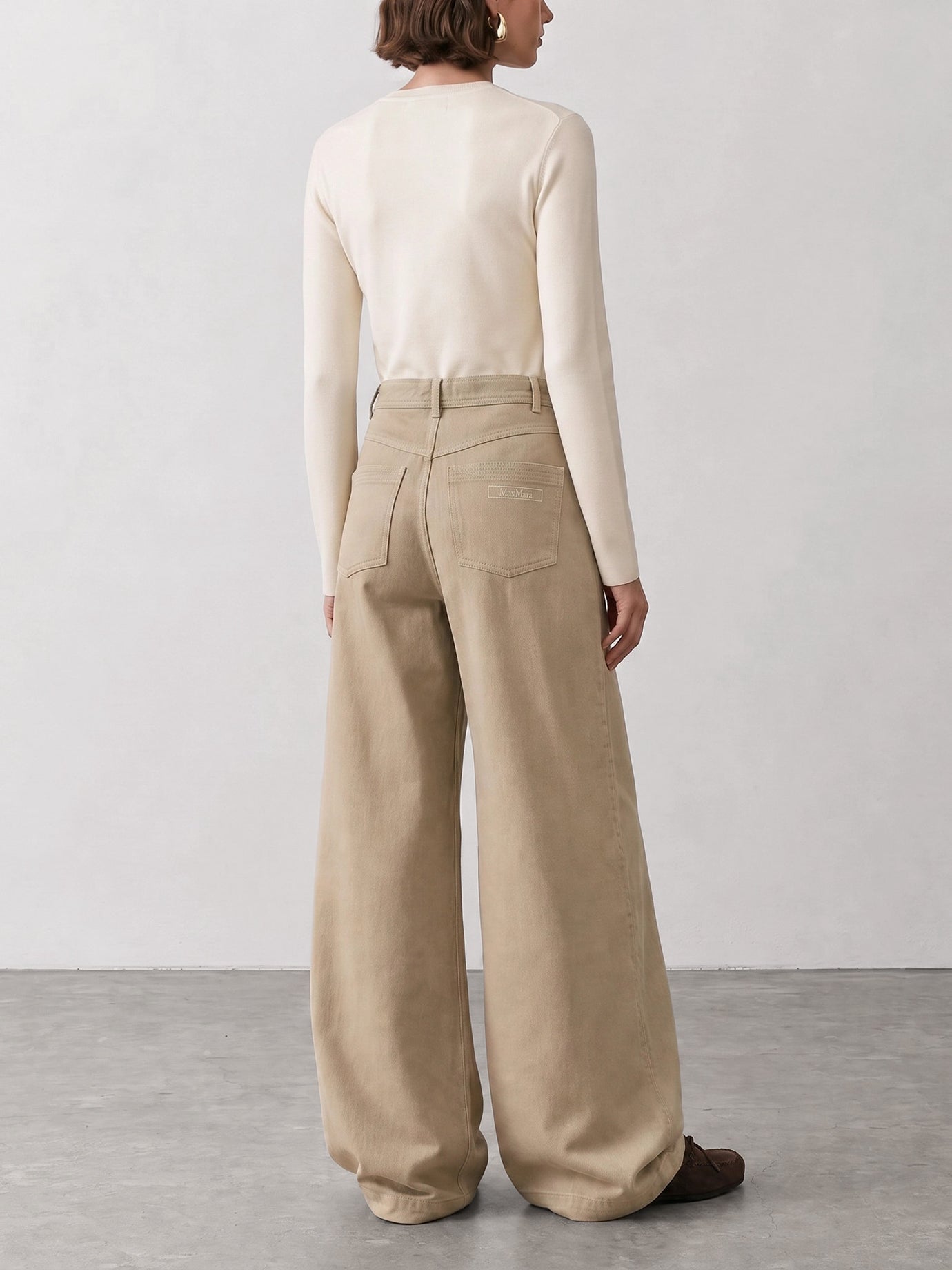 Leisure trousers Solid colour  Beige - Max Mara Women | PDP | VIETTI Online Store | Zoom-Modal_3
