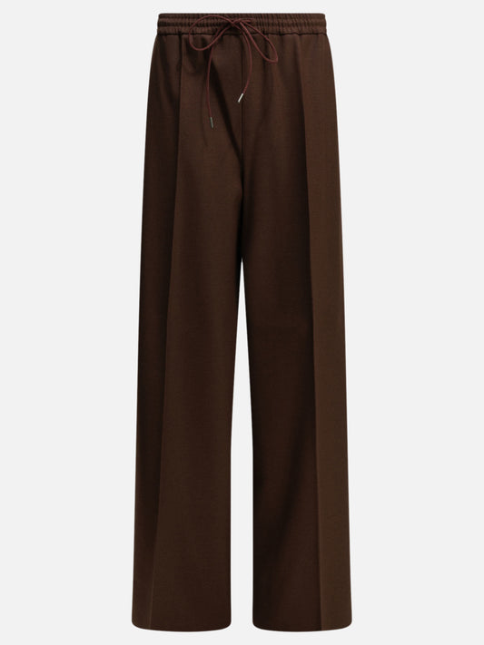 Max Mara Casual wool pants Bordeaux

