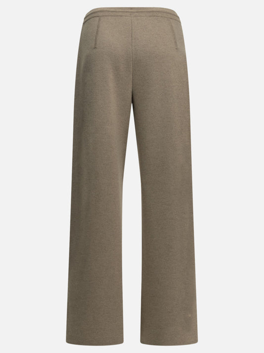 Max Mara Casual pants made of wool and cashmere Beige


