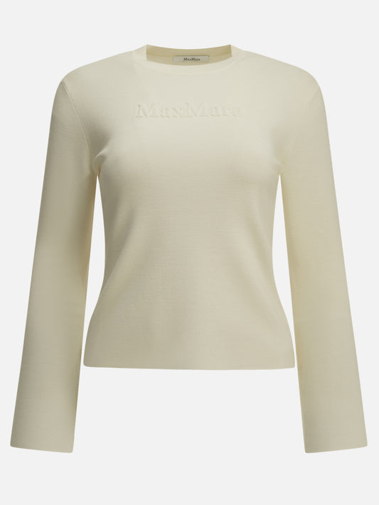 Crewneck t-shirts Logo  White - Max Mara Women | PDP | VIETTI Online Store 
