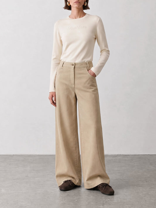 Crewneck t-shirts Logo  White - Max Mara Women | PLP | VIETTI Online Store | 2
