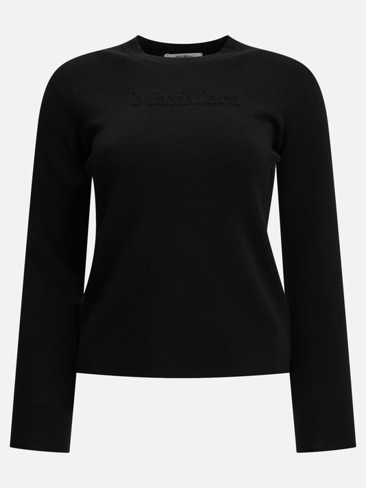 Crewneck t-shirts Logo  Black - Max Mara Women | PDP | VIETTI Online Store 
