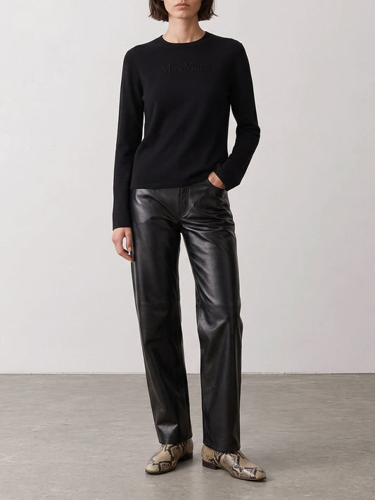 Crewneck t-shirts Logo  Black - Max Mara Women | PDP | VIETTI Online Store | 2
