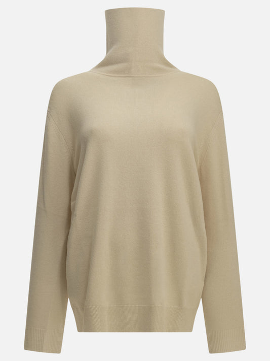 Max Mara Wool and cashmere turtleneck sweater Beige

