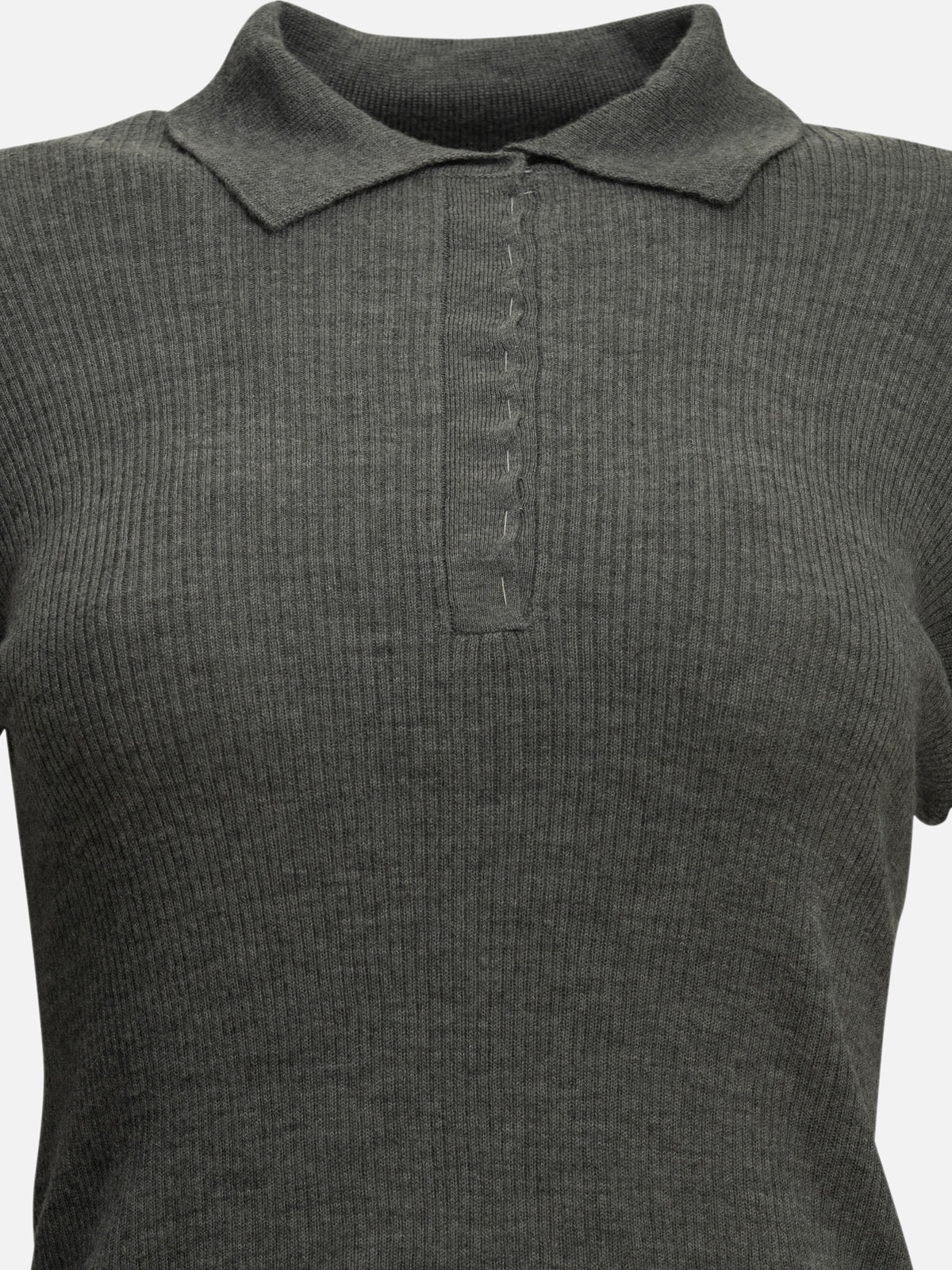 Max Mara Cashmere polo shirt Grey - VIETTI