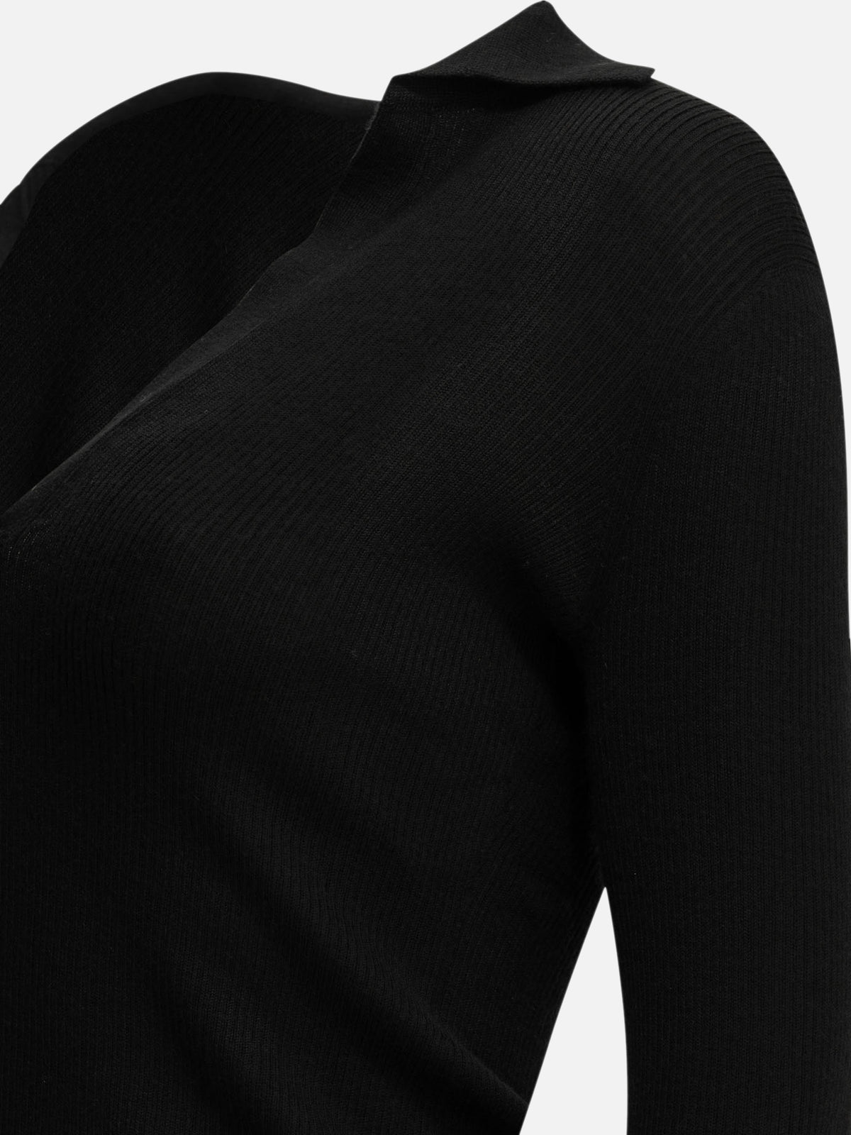 Max Mara Cashmere polo shirt Black

