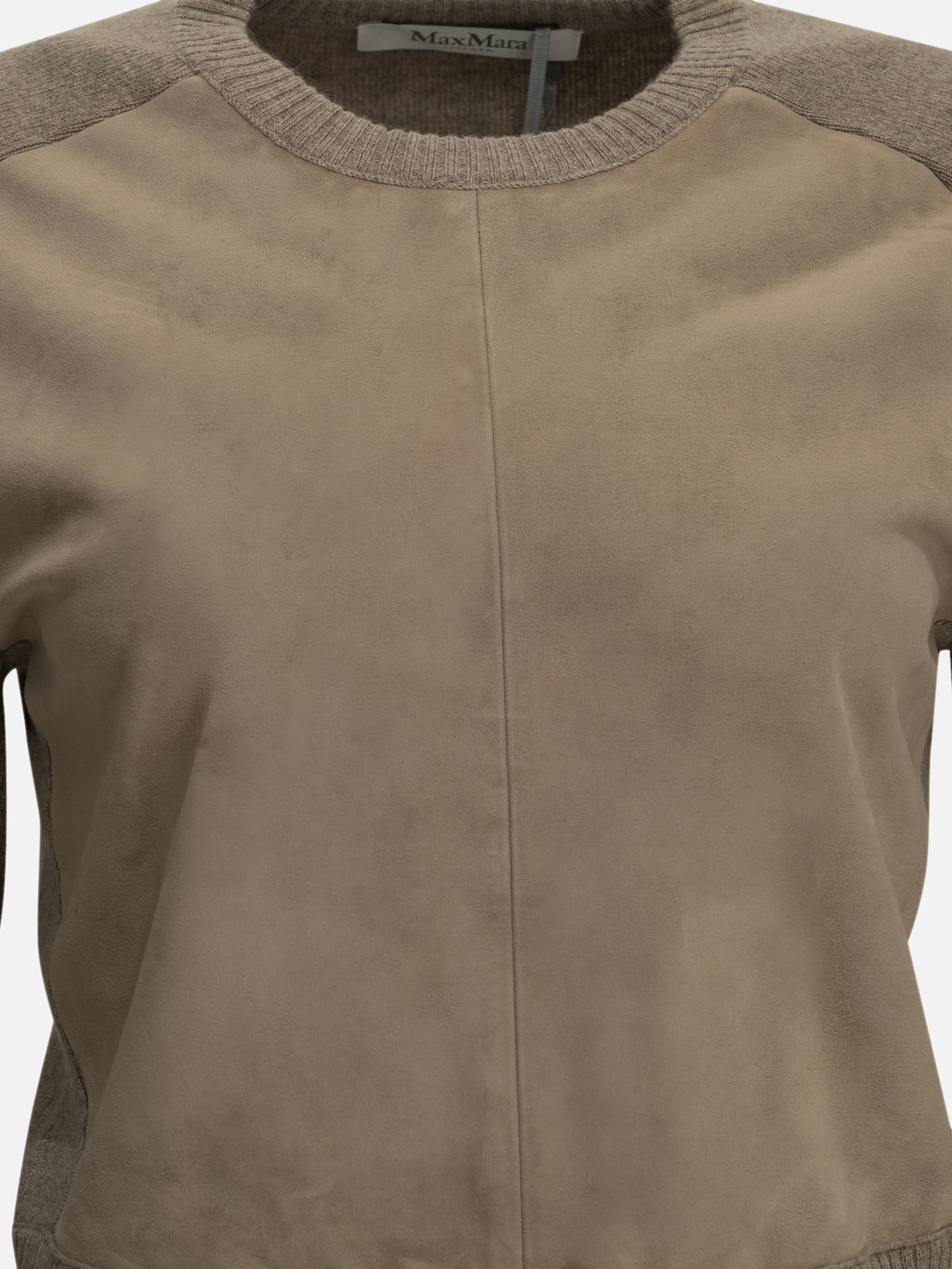 Max Mara Crew-neck sweater made of wool and cashmere Beige

