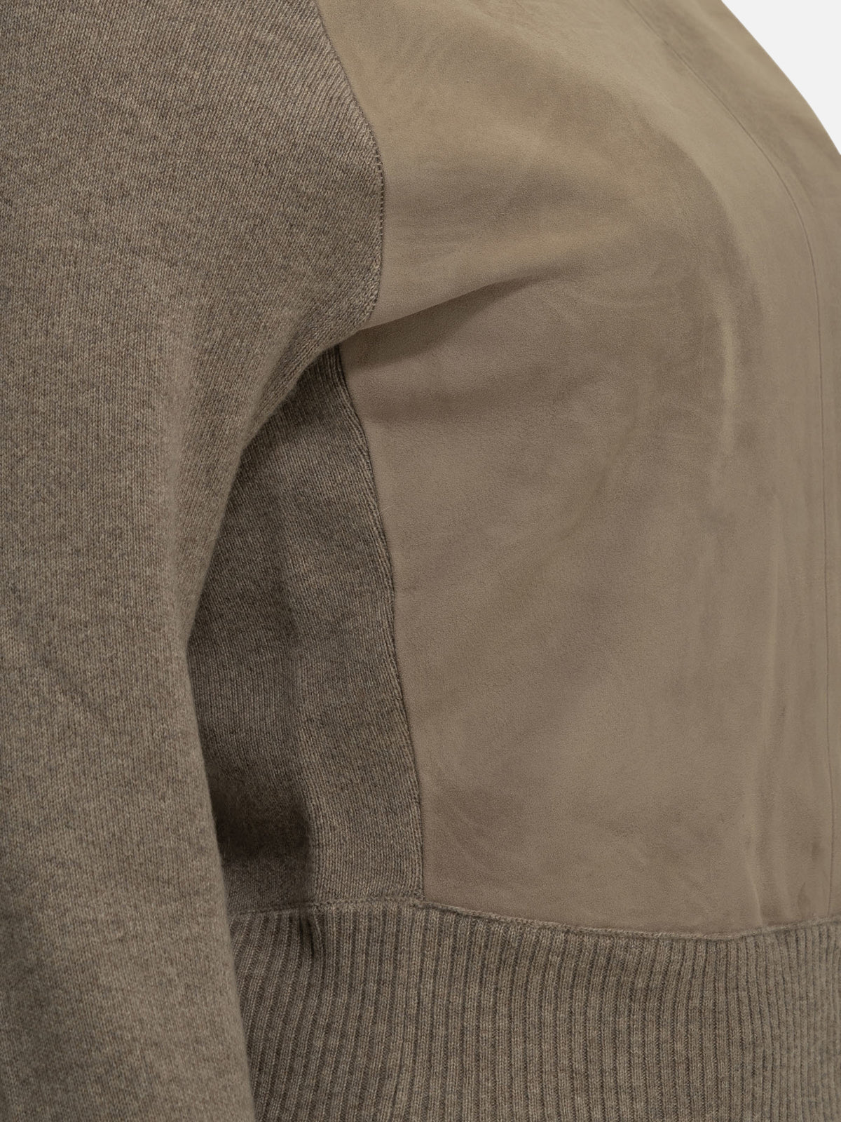 Max Mara Maglione girocollo in lana e cashmere Beige - VIETTI