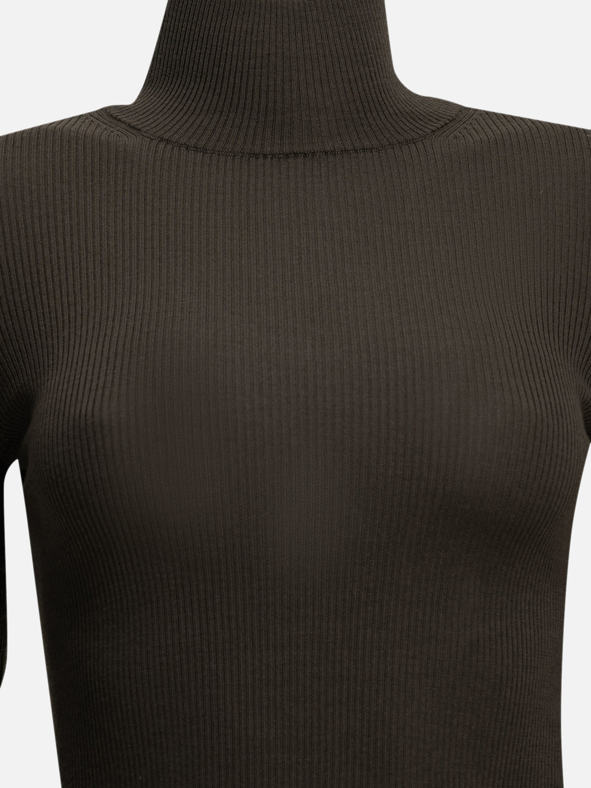 Max Mara Virgin wool turtleneck sweater Brown

