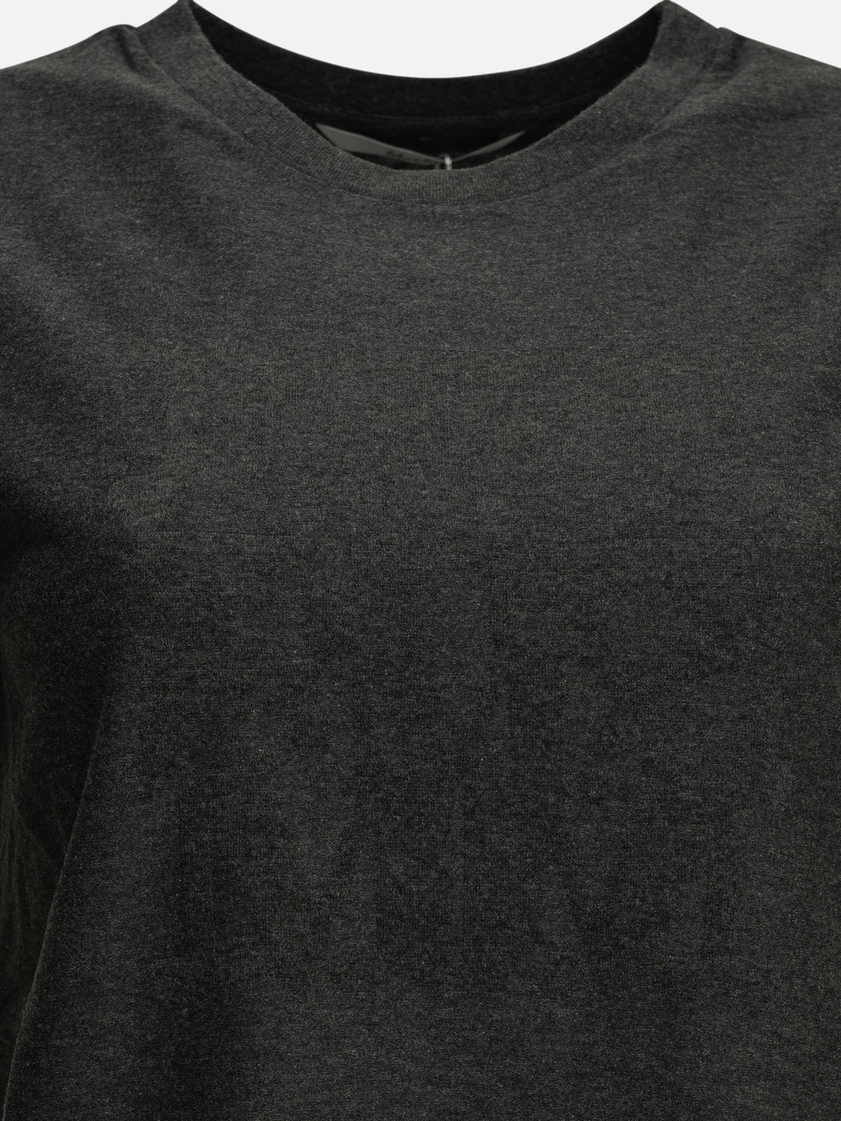 Max Mara Crewneck T-shirt with logo Grey

