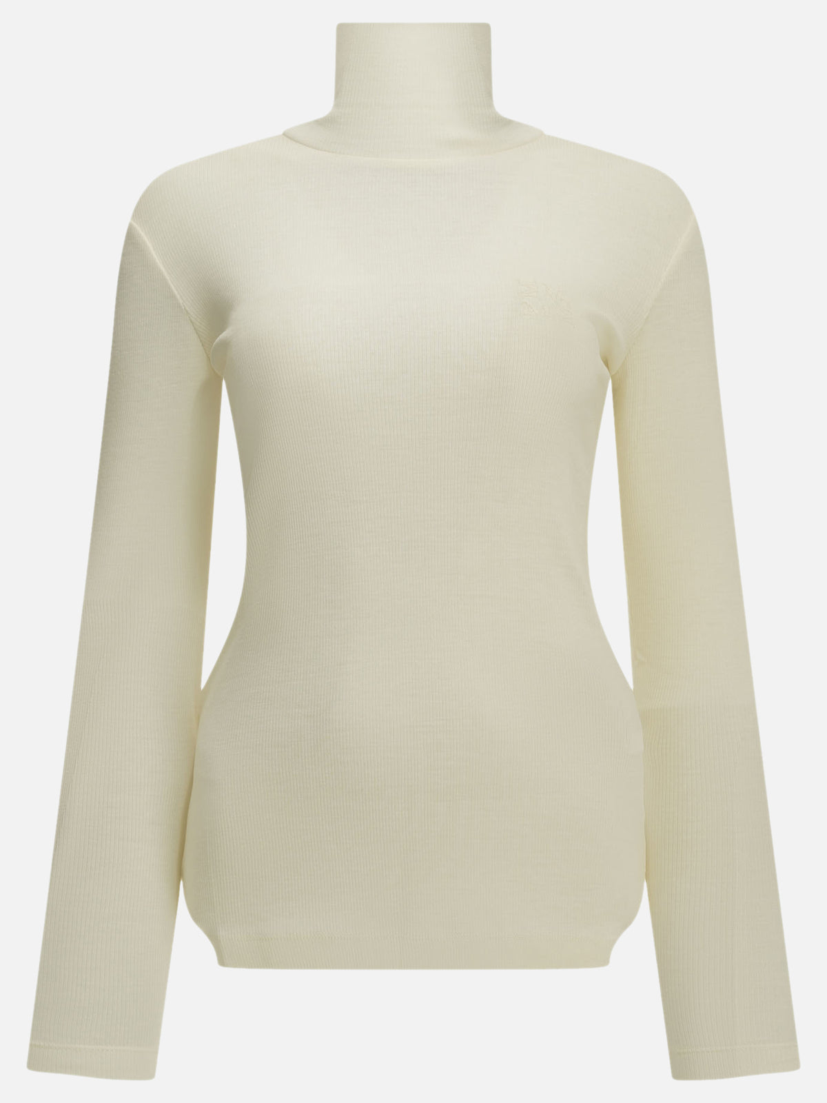 Max Mara Wool jersey turtleneck sweater White

