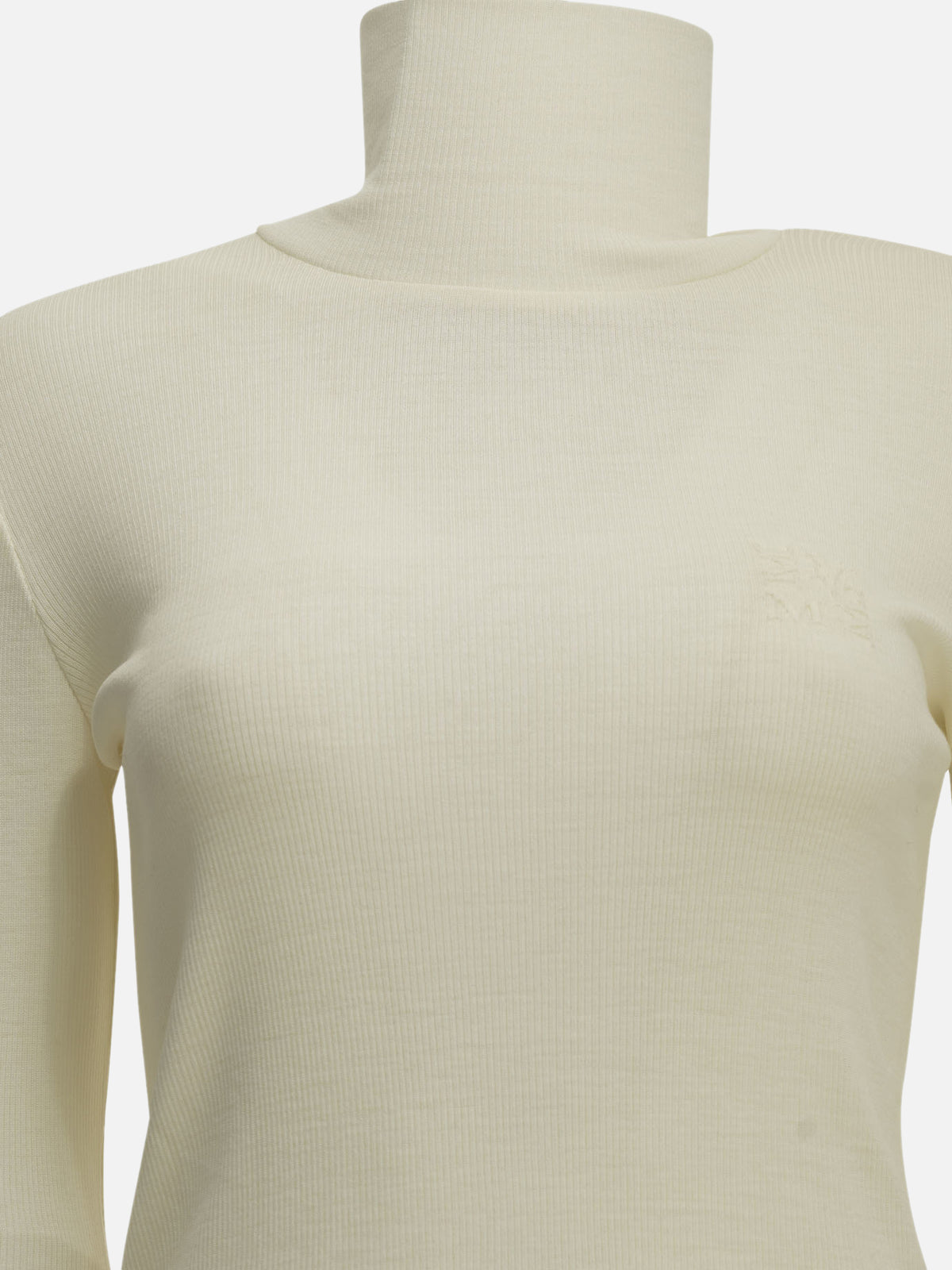 Max Mara Wool jersey turtleneck sweater White

