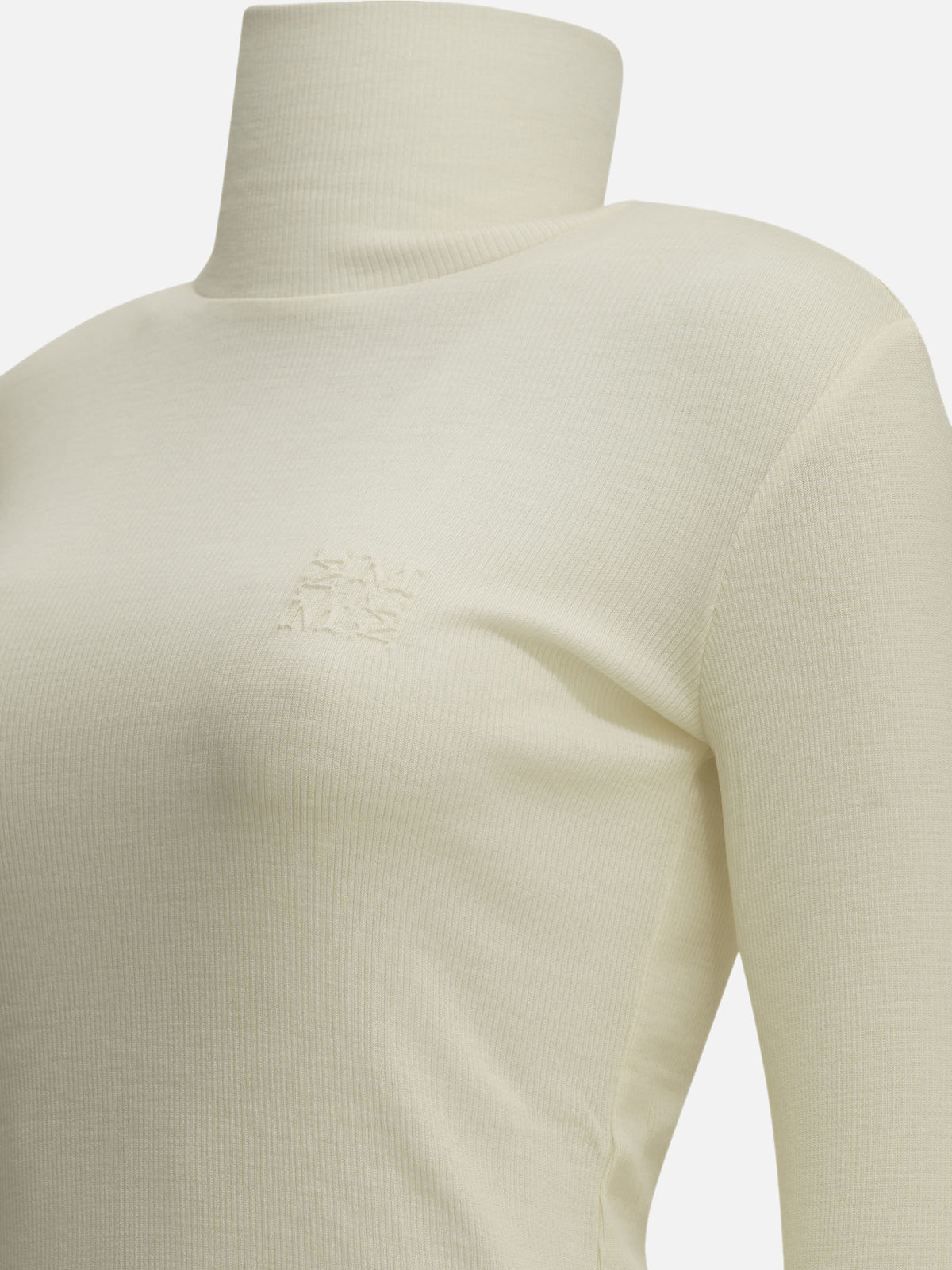 Max Mara Wool jersey turtleneck sweater White

