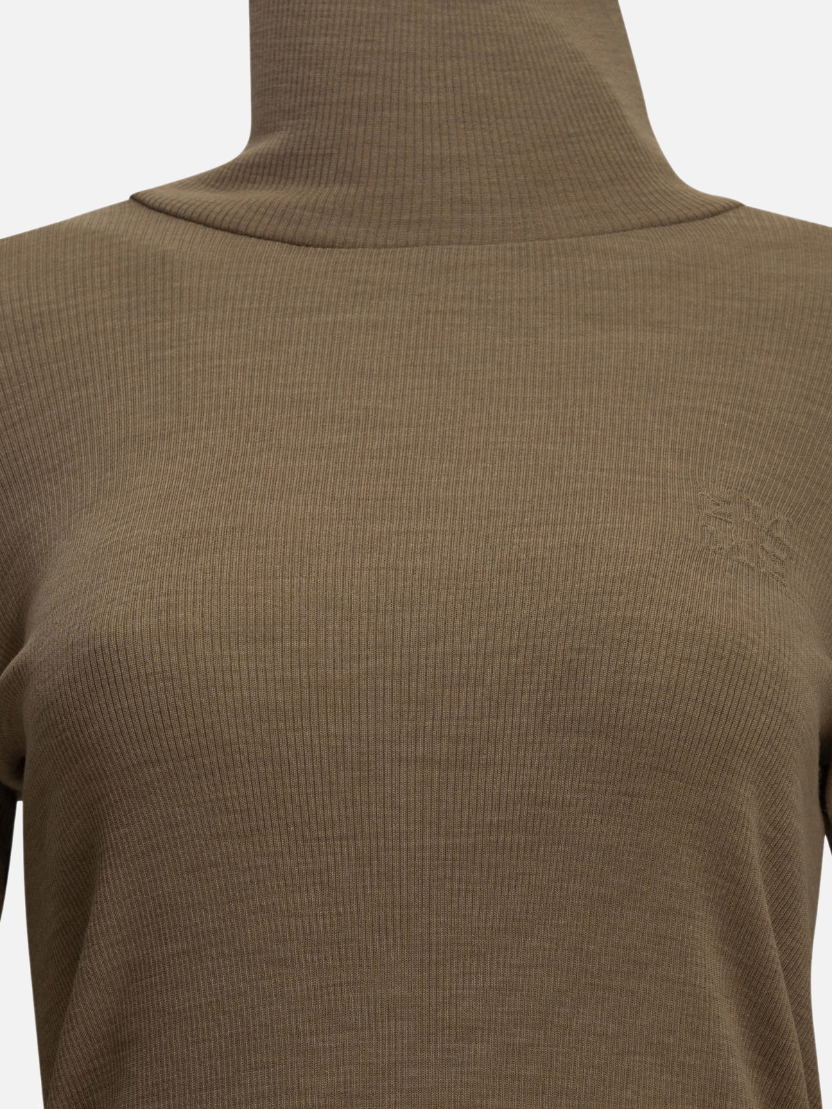 Max Mara Wool jersey turtleneck sweater Brown - VIETTI