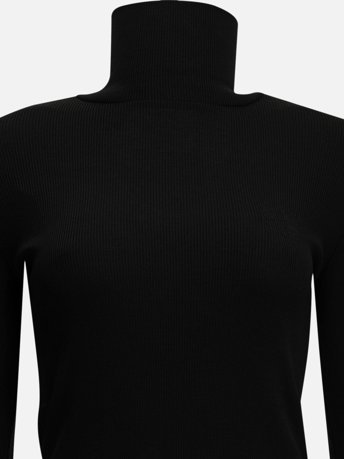 Max Mara Wool jersey turtleneck sweater Black

