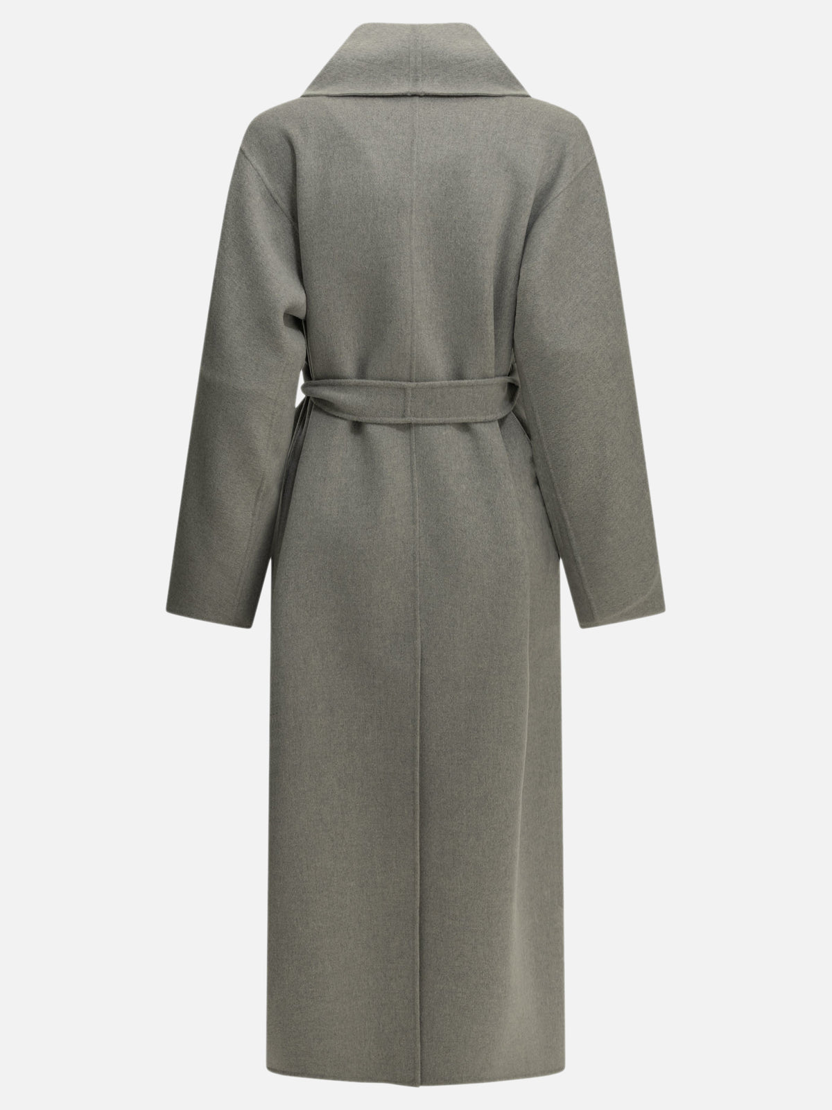 Max Mara S Long wool coat Grey


