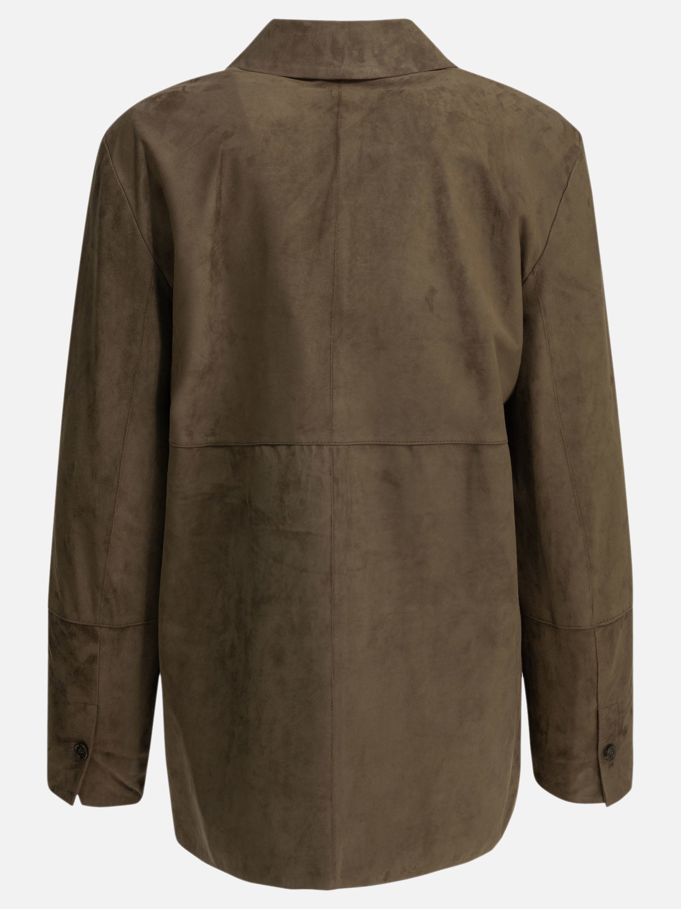 Leather jackets Solid colour  Brown - Max Mara S Women | PDP | VIETTI Online Store | thumbnail_2