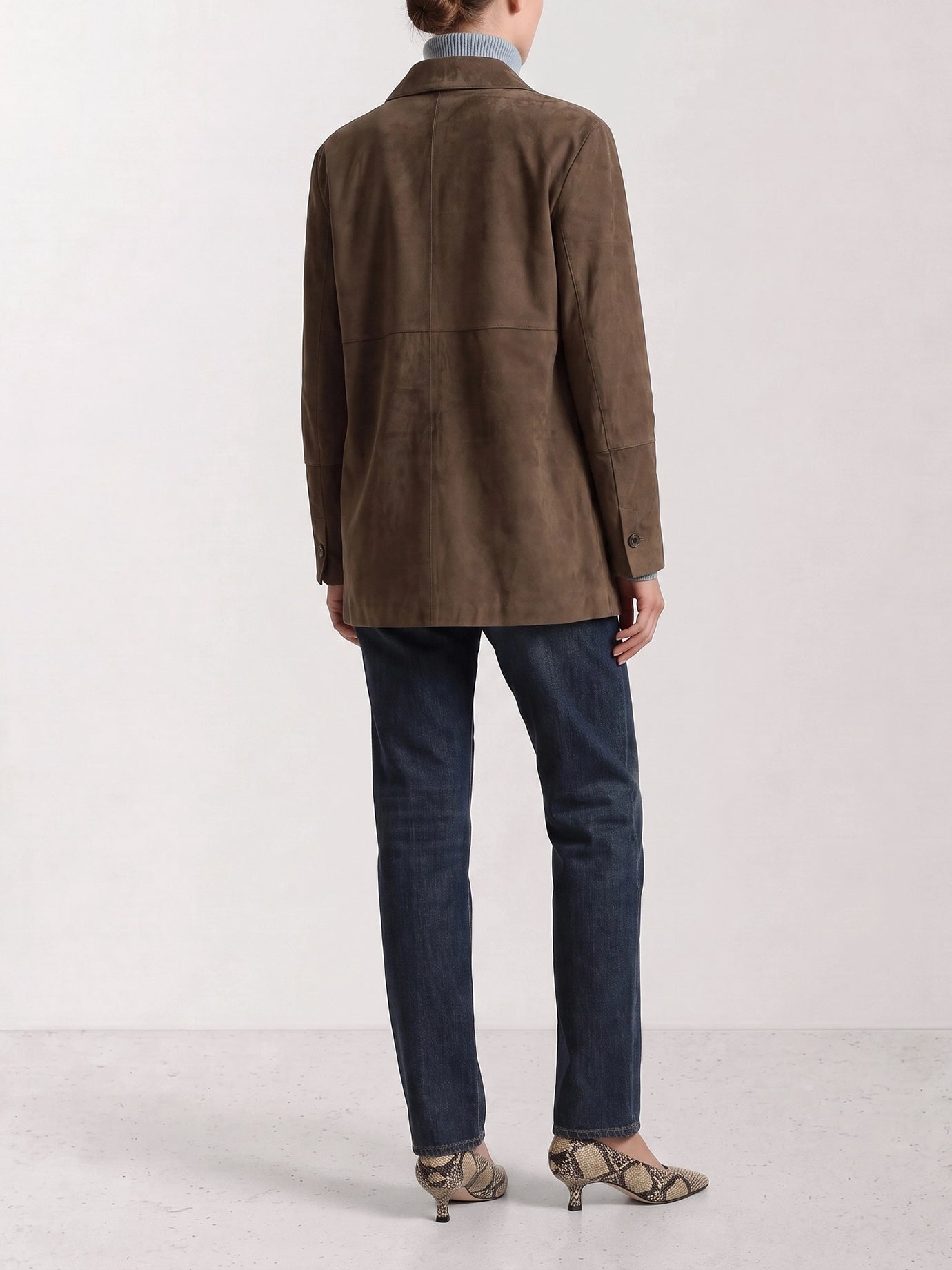 Giacche in pelle Solid colour  Marrone - Max Mara S Donna | PDP | VIETTI Online Store | thumbnail_3