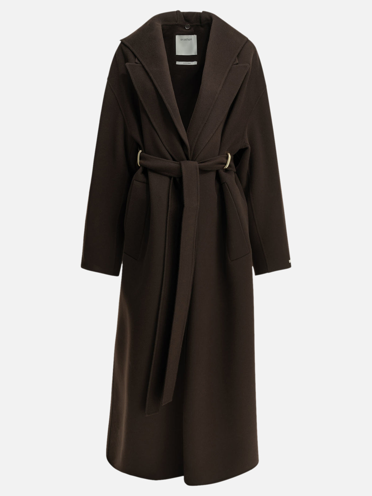 Max Mara Sportmax Long coat in pure wool Brown - VIETTI