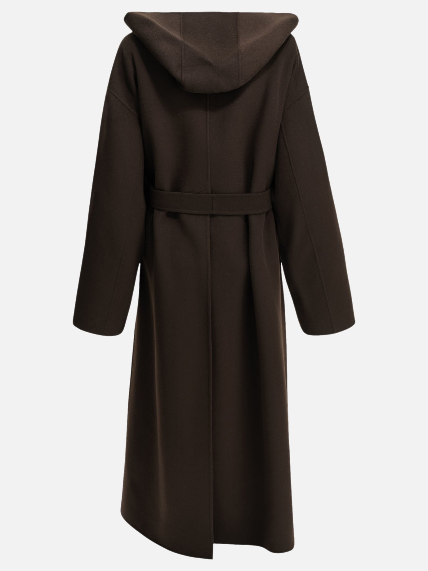 Max Mara Sportmax Long coat in pure wool Brown

