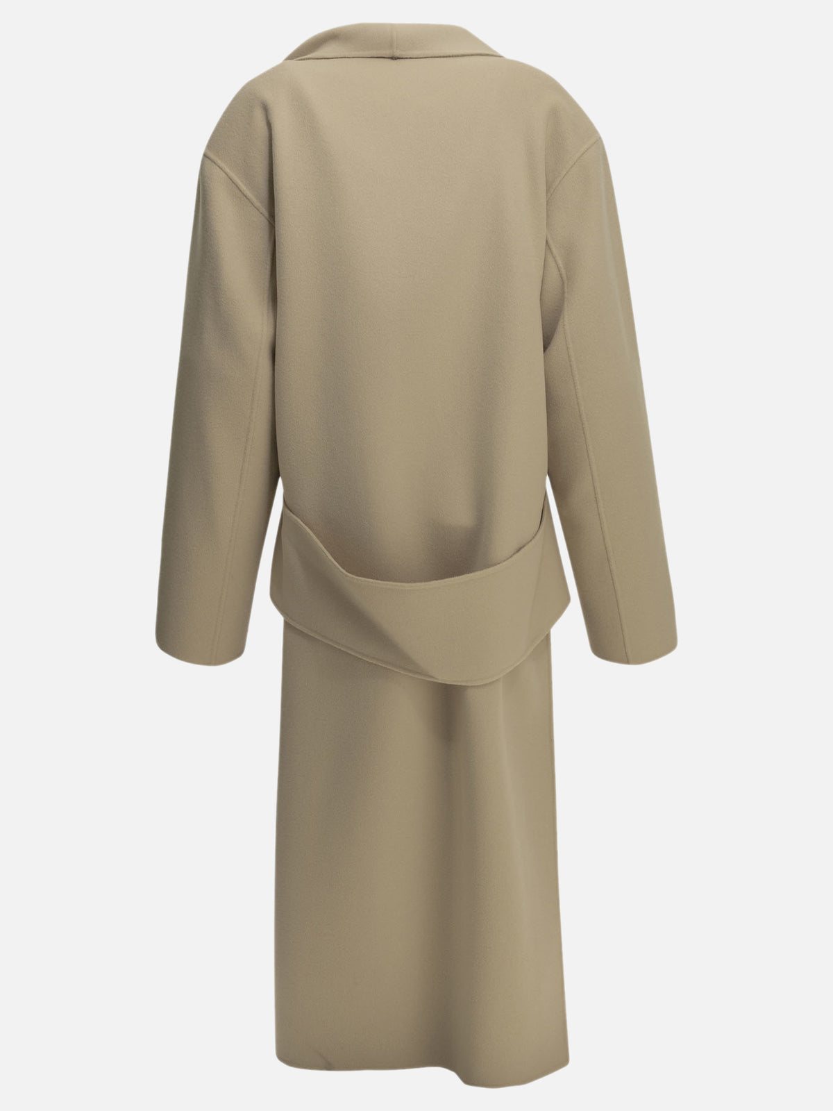 Max Mara Sportmax Long virgin wool coat Beige

