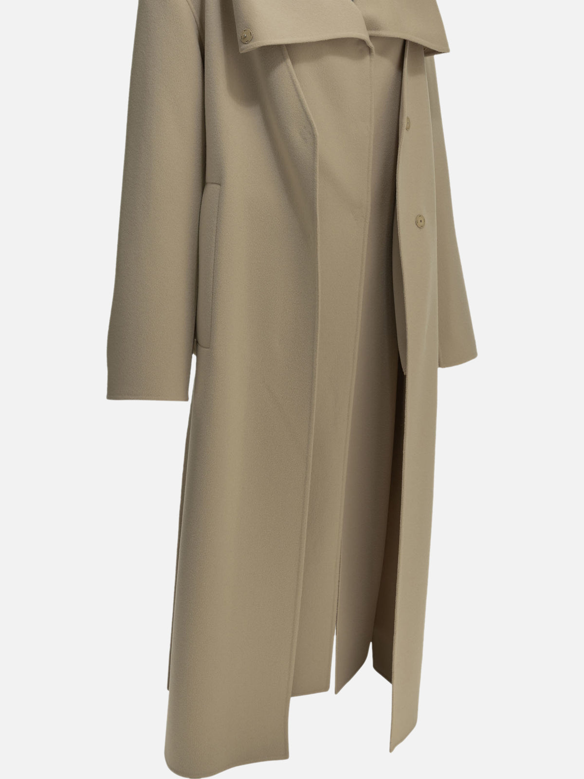 Max Mara Sportmax Long virgin wool coat Beige

