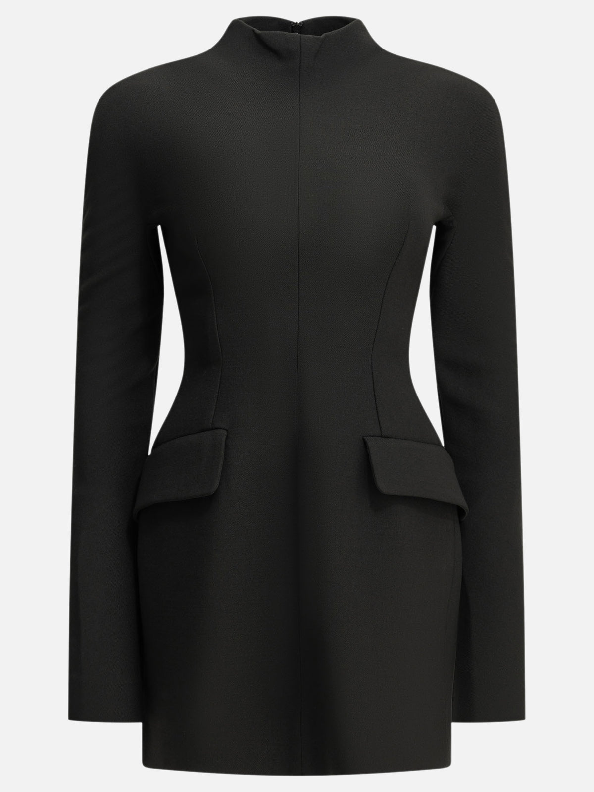 Max Mara Sportmax Short dress made of stretch wool Black

