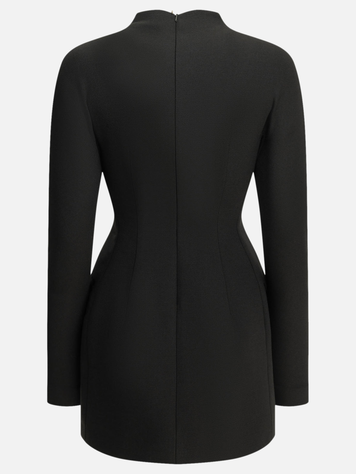 Max Mara Sportmax Short dress made of stretch wool Black - VIETTI