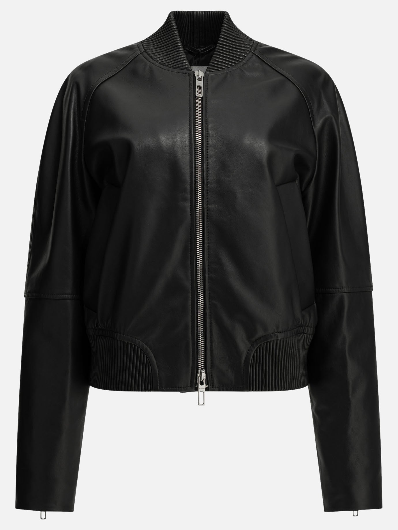 Leather jackets Solid colour  Black - Max Mara Sportmax Women | PDP | VIETTI Online Store | Zoom-Modal
