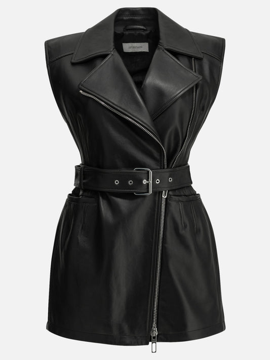 Giacche in pelle Solid colour  Nero - Max Mara Sportmax Donna | PDP | VIETTI Online Store 
