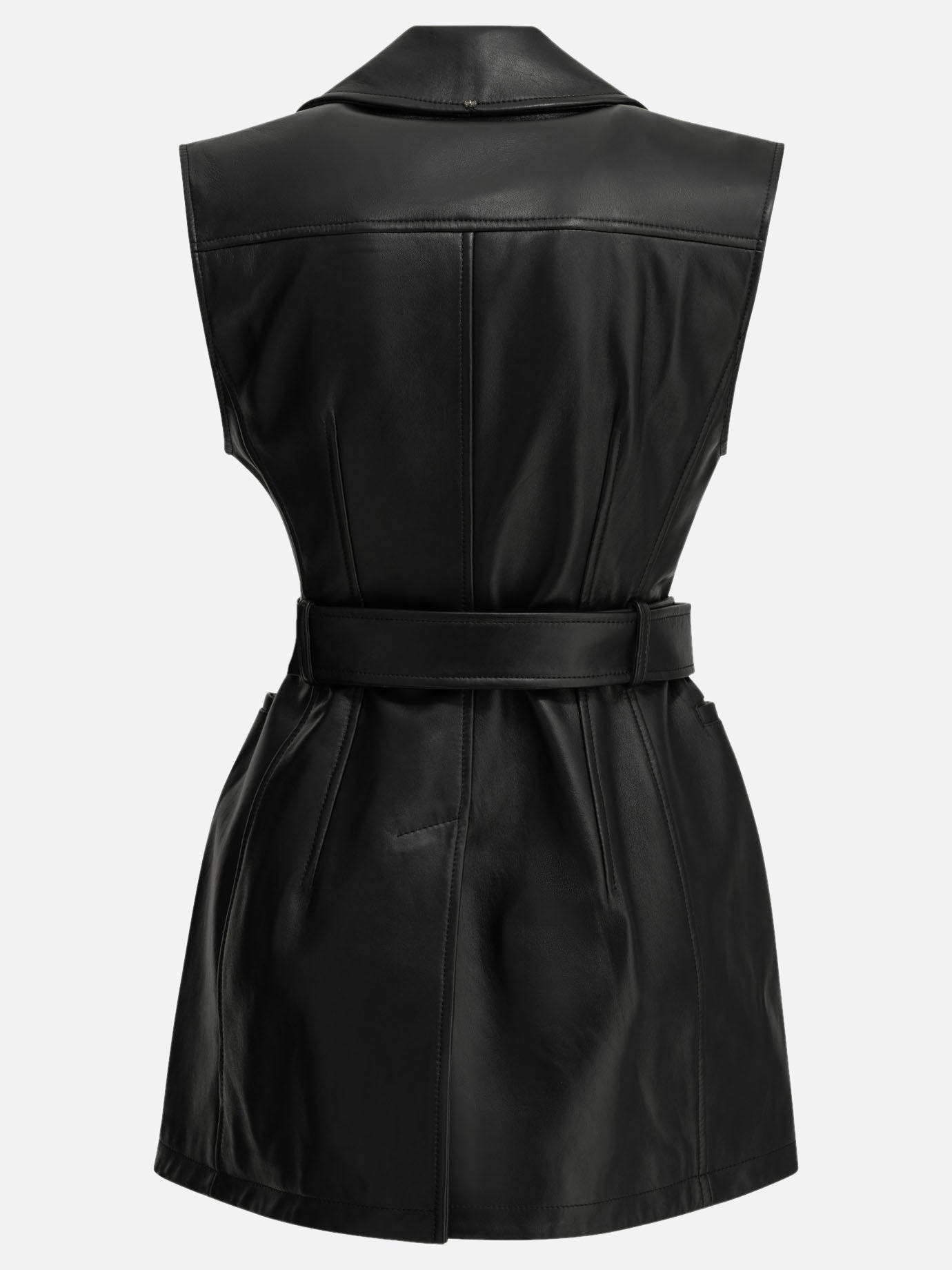 Leather jackets Solid colour  Black - Max Mara Sportmax Women | PDP | VIETTI Online Store | thumbnail_2
