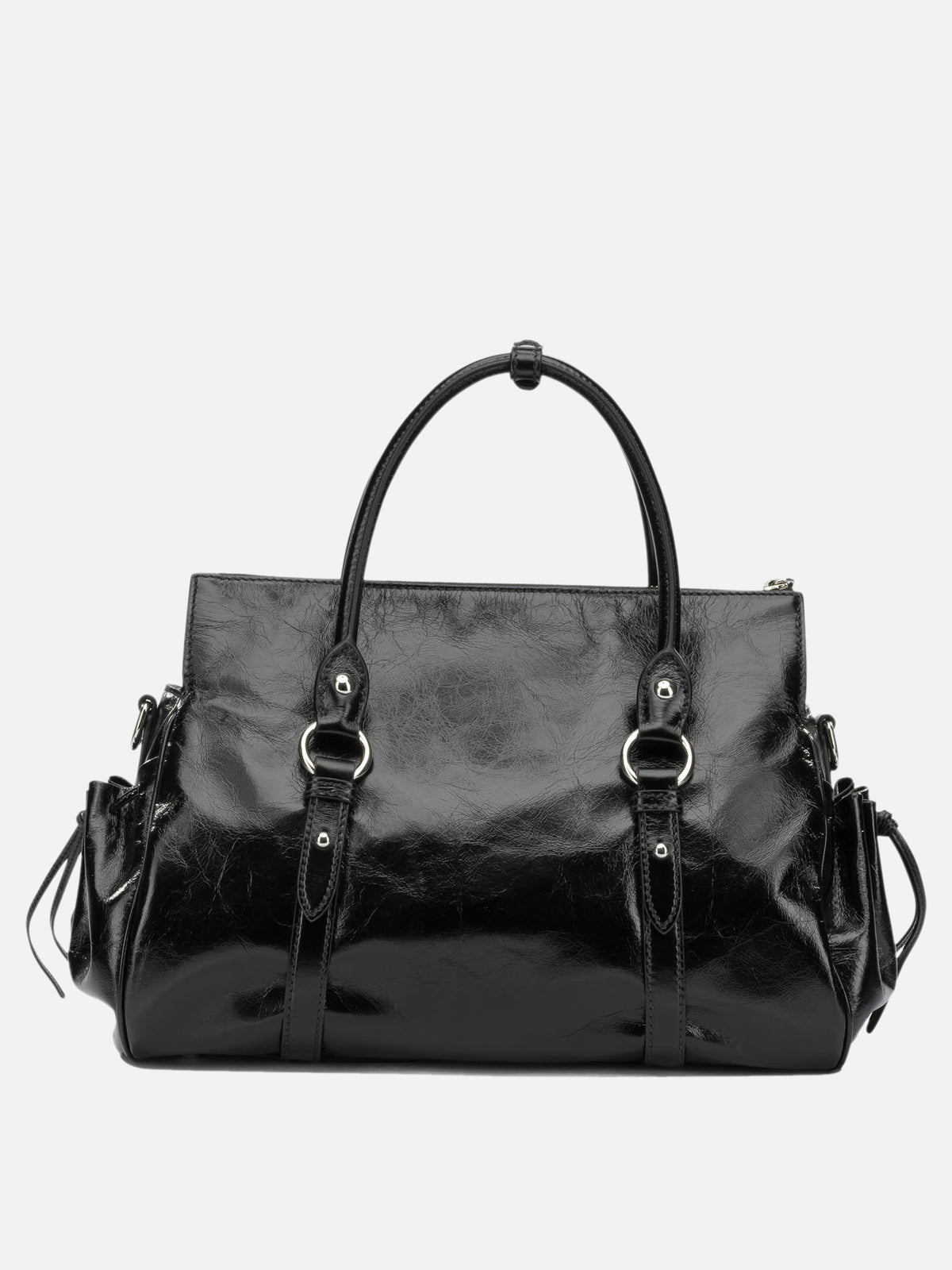 Miu Miu Medium Logo Clutch Bag Black - VIETTI